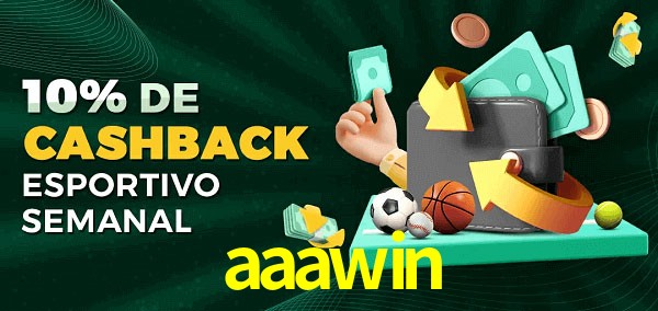 10% de bônus de cashback na aaawin